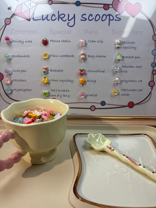 Stationery and Cutie Lucky scoops